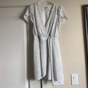 Cute dalmation black spots wrap dress!